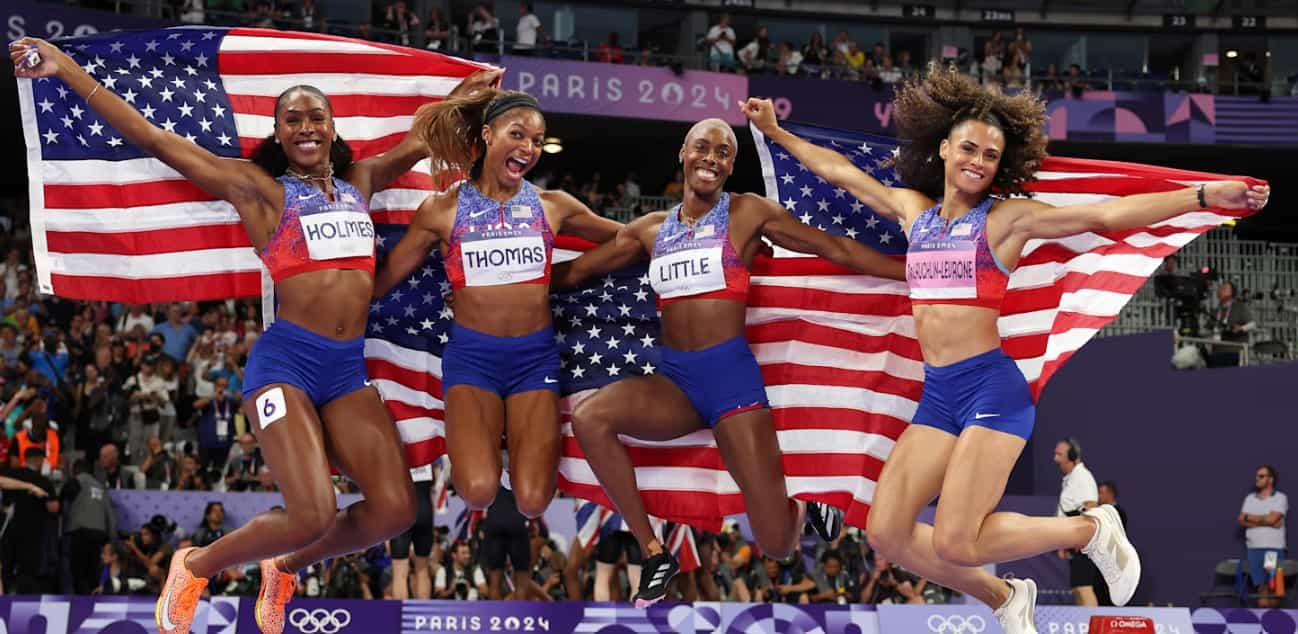 Team USA Sizzles to 4x400m Relay Gold with a Blazing New American Record