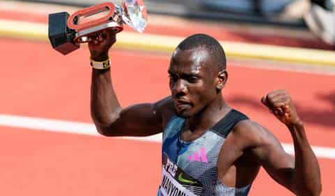 Wanyonyi Shocks Olympic Medalists in 1500m at Grand Slam Track Kingston